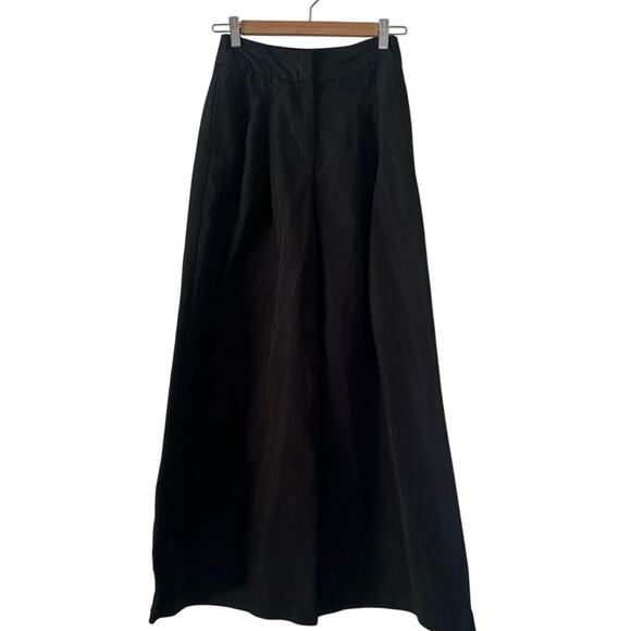 Zara Super Wide Leg pants Black Glam, Goth, Minimalist,  modern SzXS - Picture 2 of 12